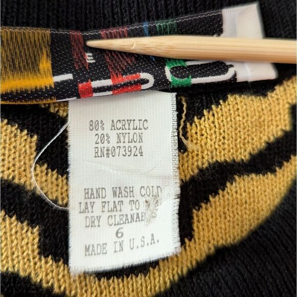 VTG Epic Steven Maximalist Retro Preppy Old Money Academia Mobwife Cardigan 6 - Picture 9 of 9